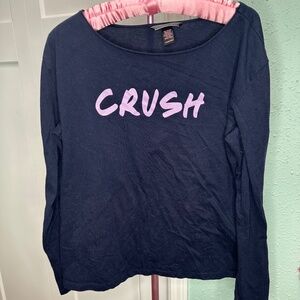 Victoria’s Secret crush dark blue nighttime top large
